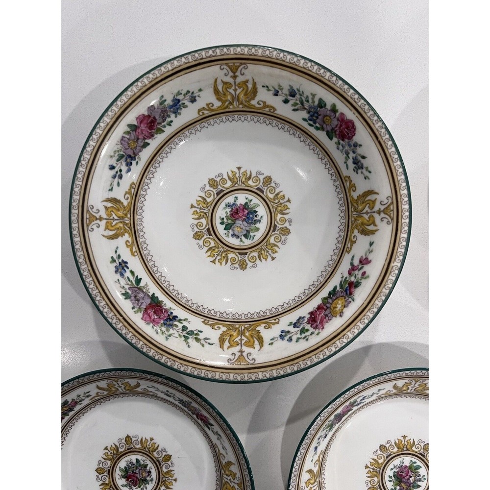 Wedgwood Bone China COLUMBIA W595 Rare Replacements Floral Yellow Griffon 1920’s